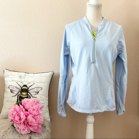 Nike womens blue sphere dry zip up sweatshirt L - Picture 1 of 7